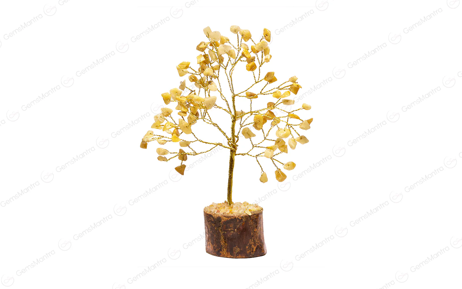 Small Golden Quartz Crystal Tree - Image 2