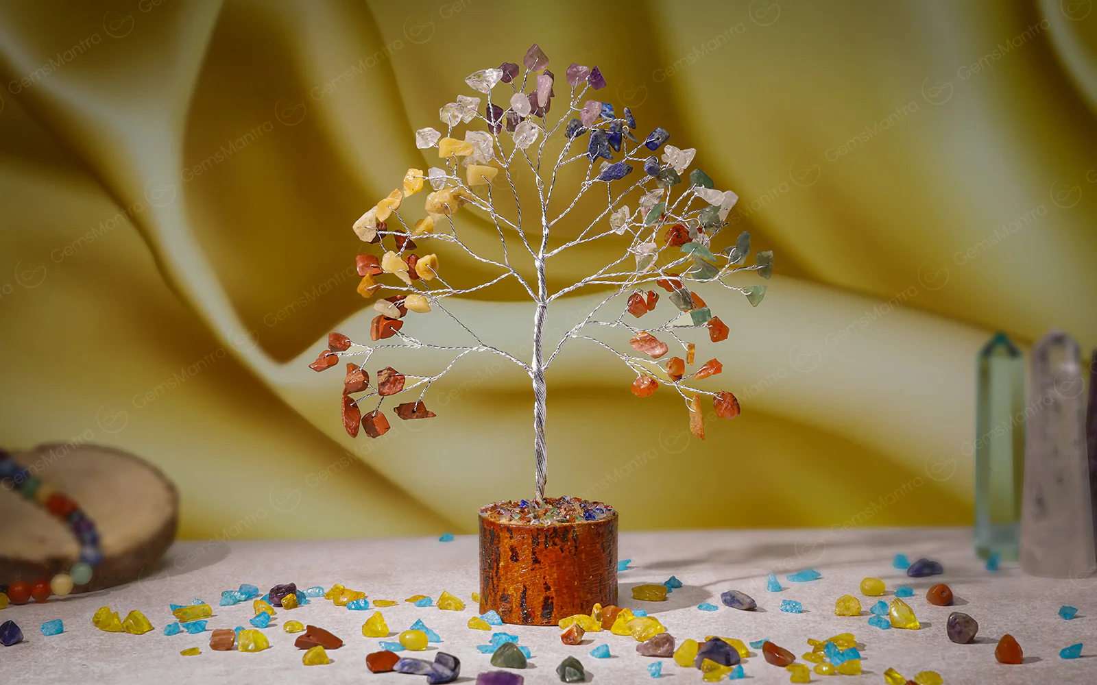 Small Seven Chakra Crystal Tree - Image 4