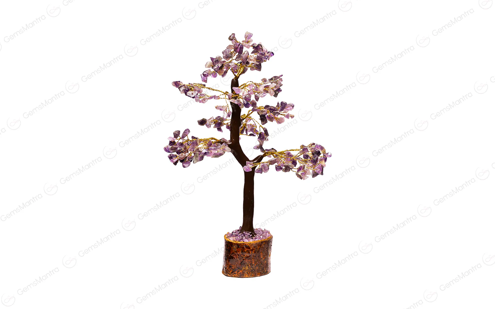 Wooden Amethyst Crystal Tree - Image 2