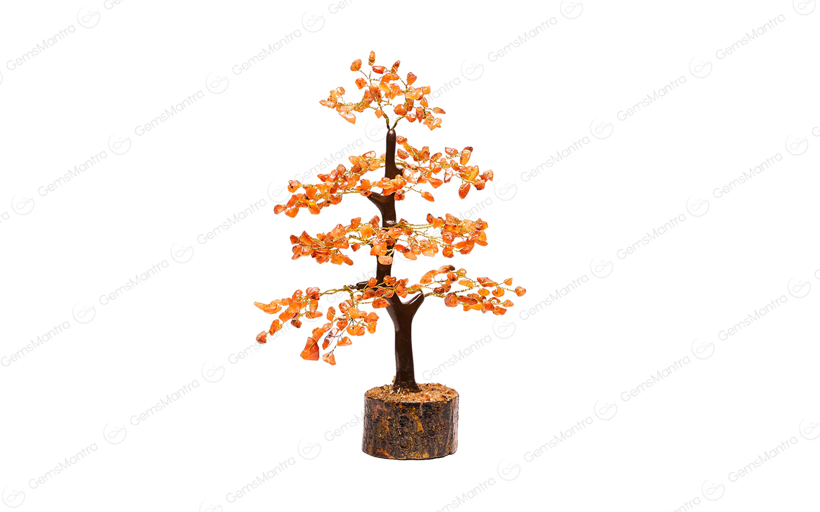 Wooden Carnelian Crystal Tree - Image 2