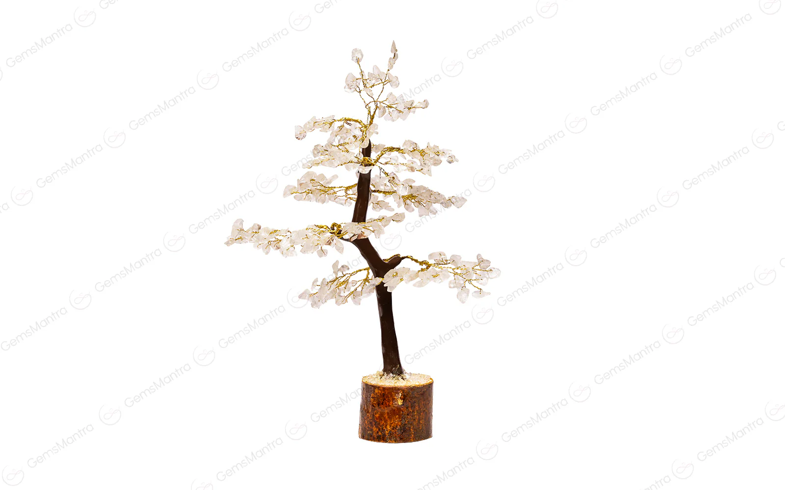 Wooden Crystal Quartz Tree - Image 2
