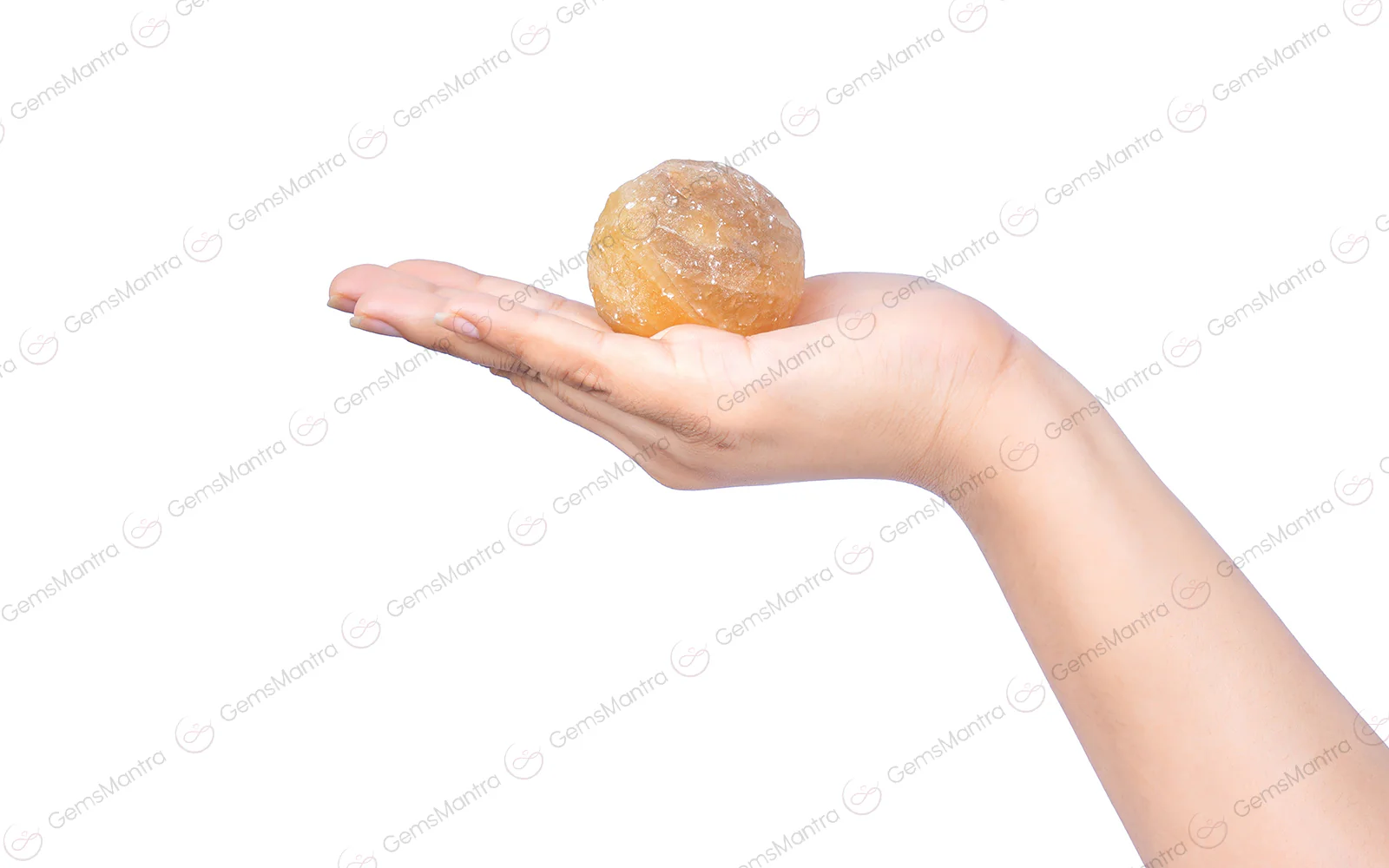 Yellow Fluorite Moon Sphere Ball - Image 3