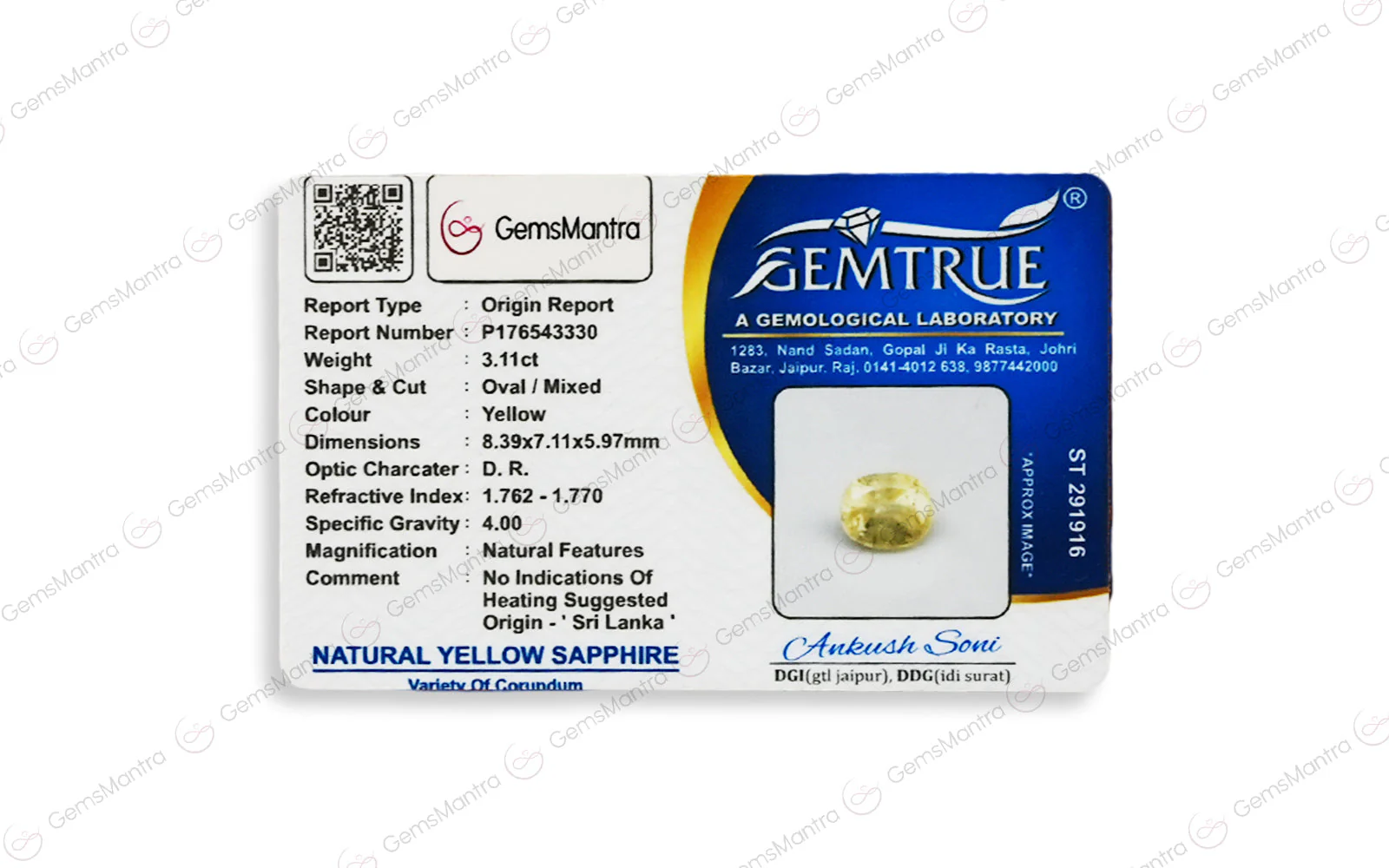 Yellow Sapphire - 3.11 Carats - Image 4