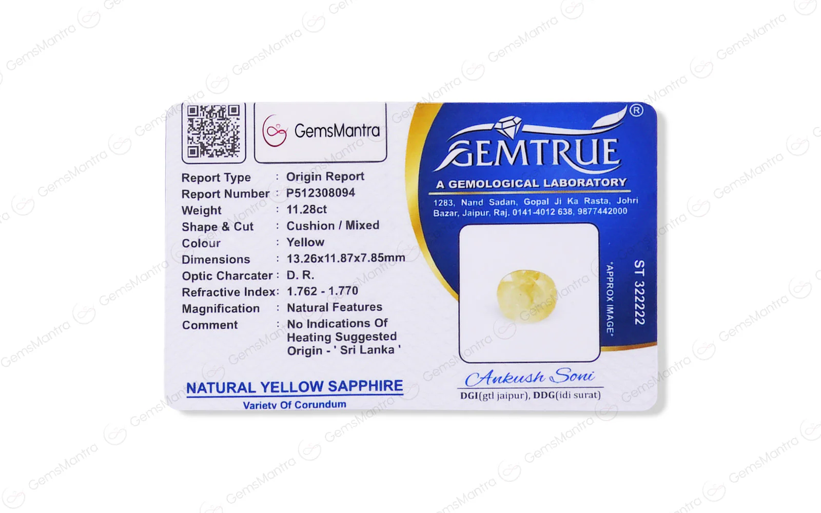 Yellow Sapphire - 11.28 Carats - Image 4