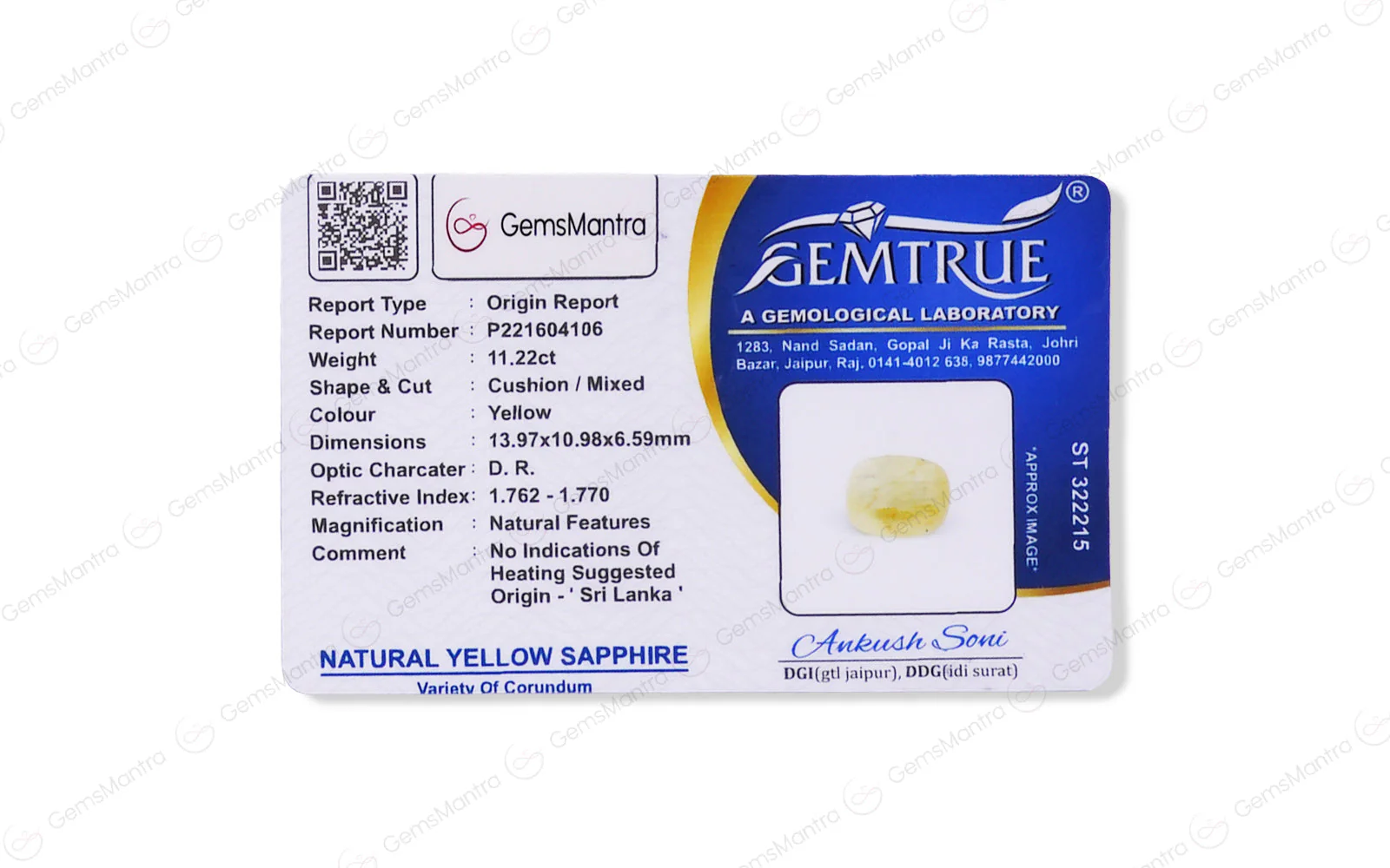 Yellow Sapphire - 11.22 Carats - Image 4
