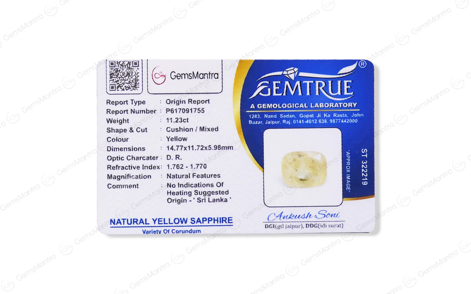 Yellow Sapphire - 11.23 Carats - Image 4