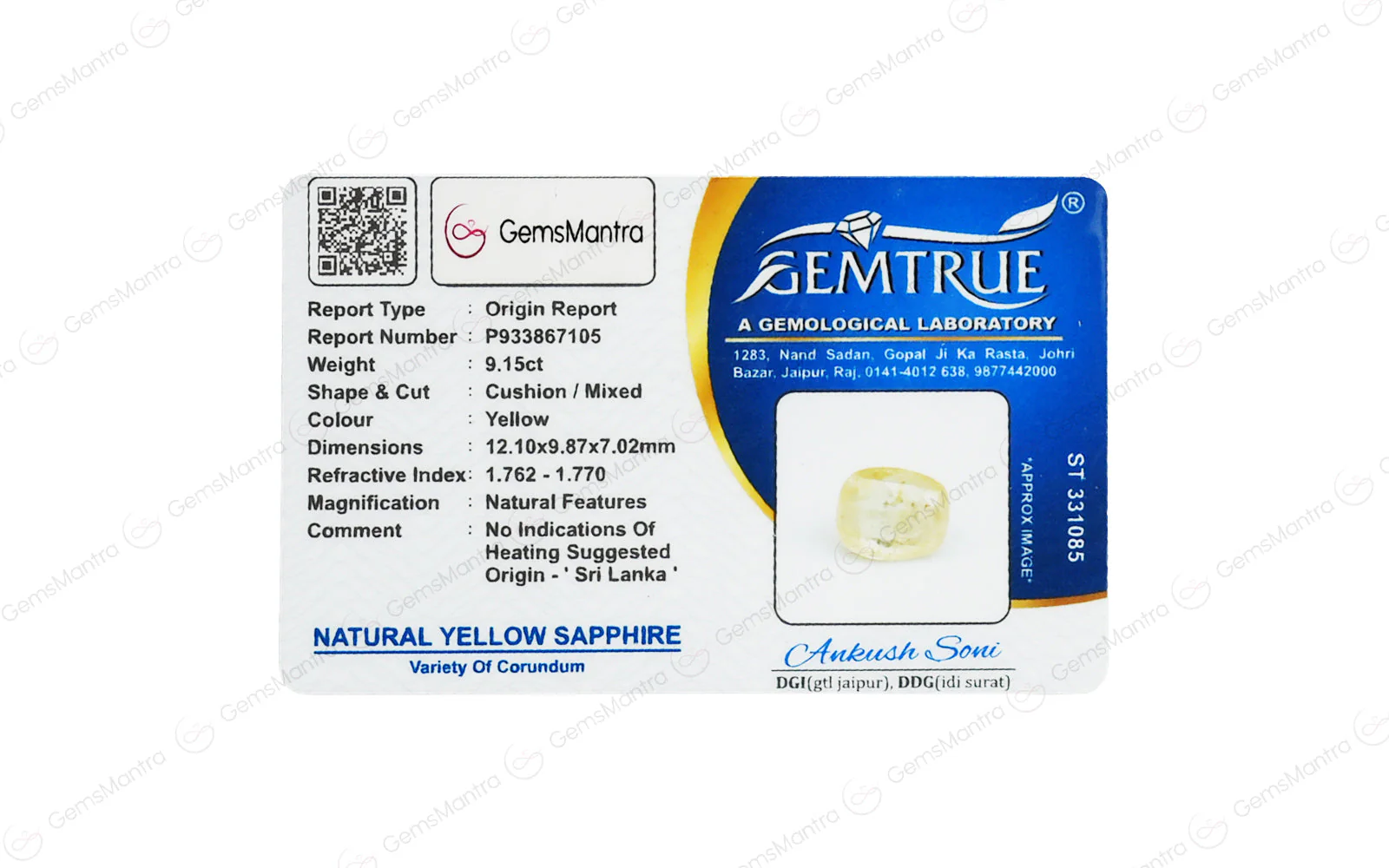 Yellow Sapphire - 9.15 Carats - Image 4